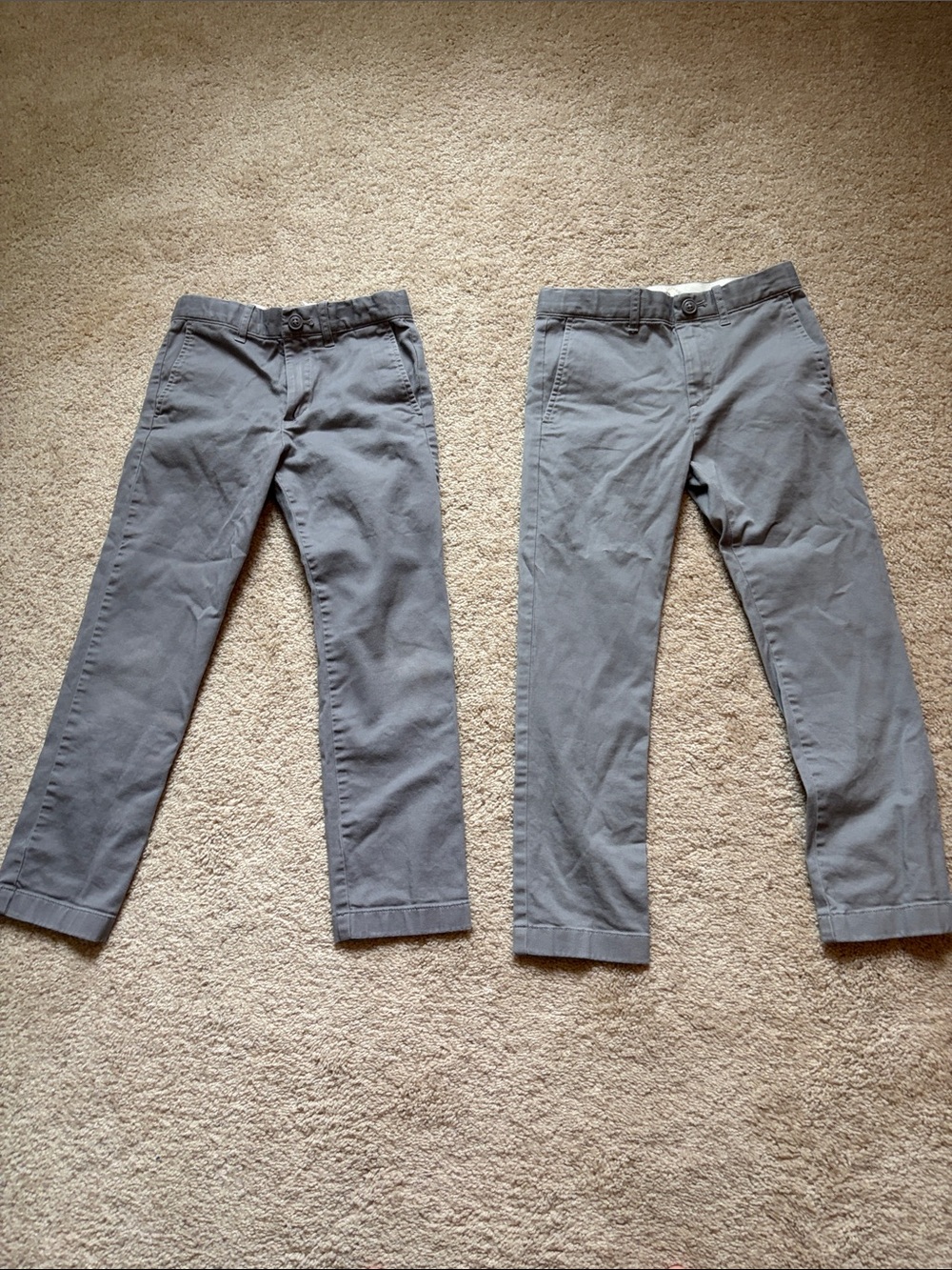 J. Crew Factory Boys' Gray Chino Pants - Pair